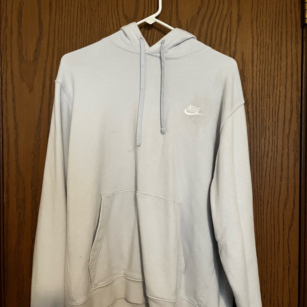 Nike Men's Light Blue Hoodie
